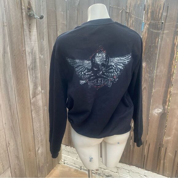 The Kooples BLACK SWEATSHIRT WITH SCREEN PRINT size 1 NWT - Picture 8 of 16